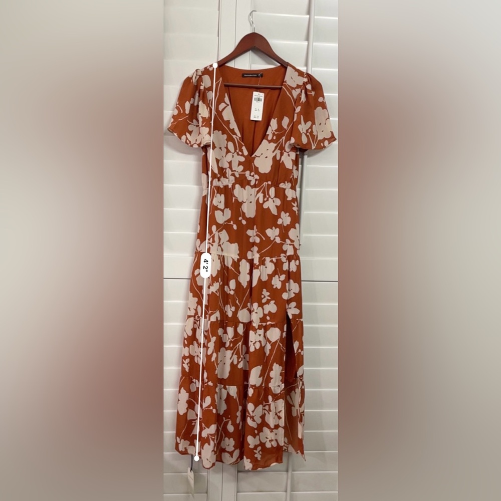 NWT Abercrombie & Fitch Floral Print Dress - Picture 2 of 8